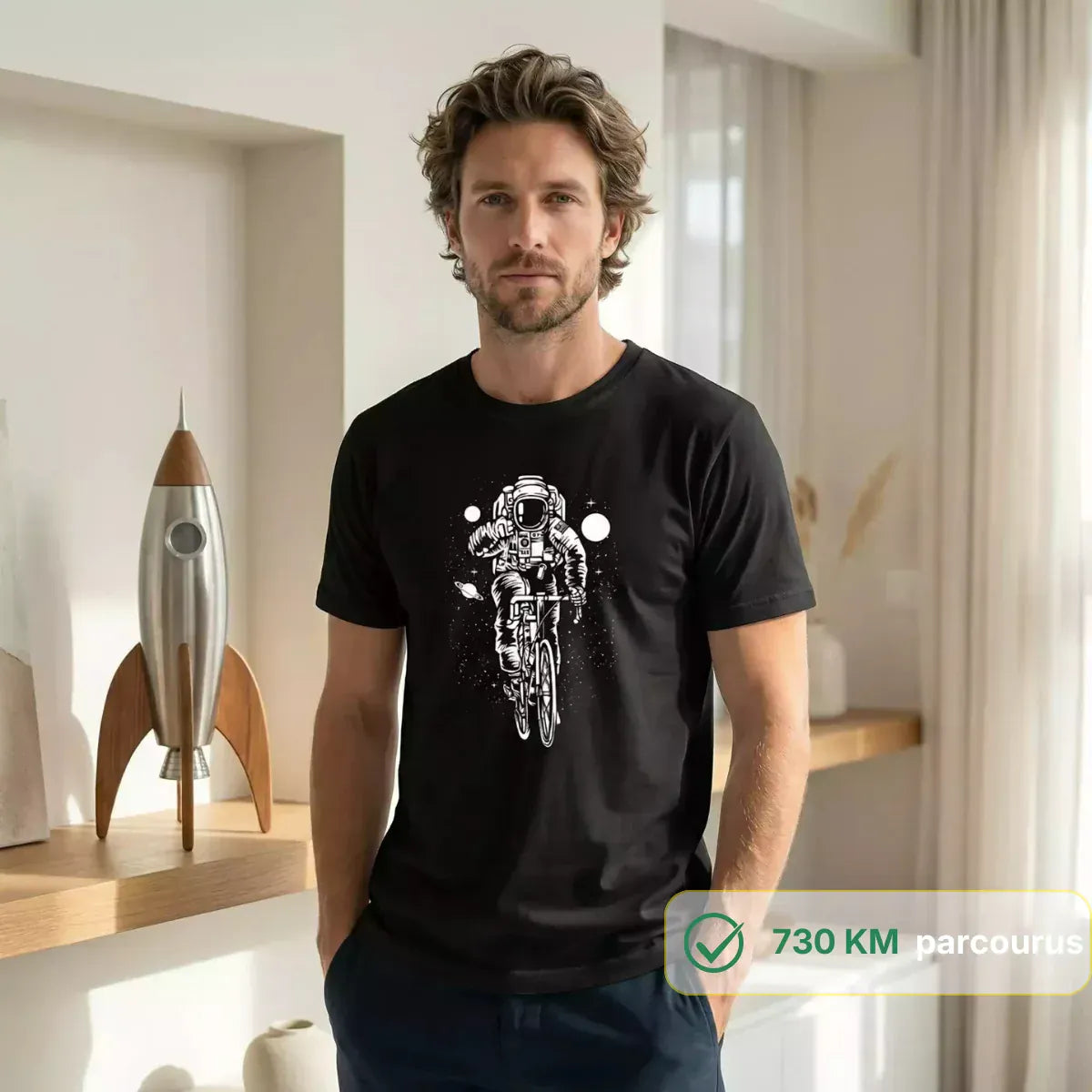 T Shirt Homme noir | Astronaute