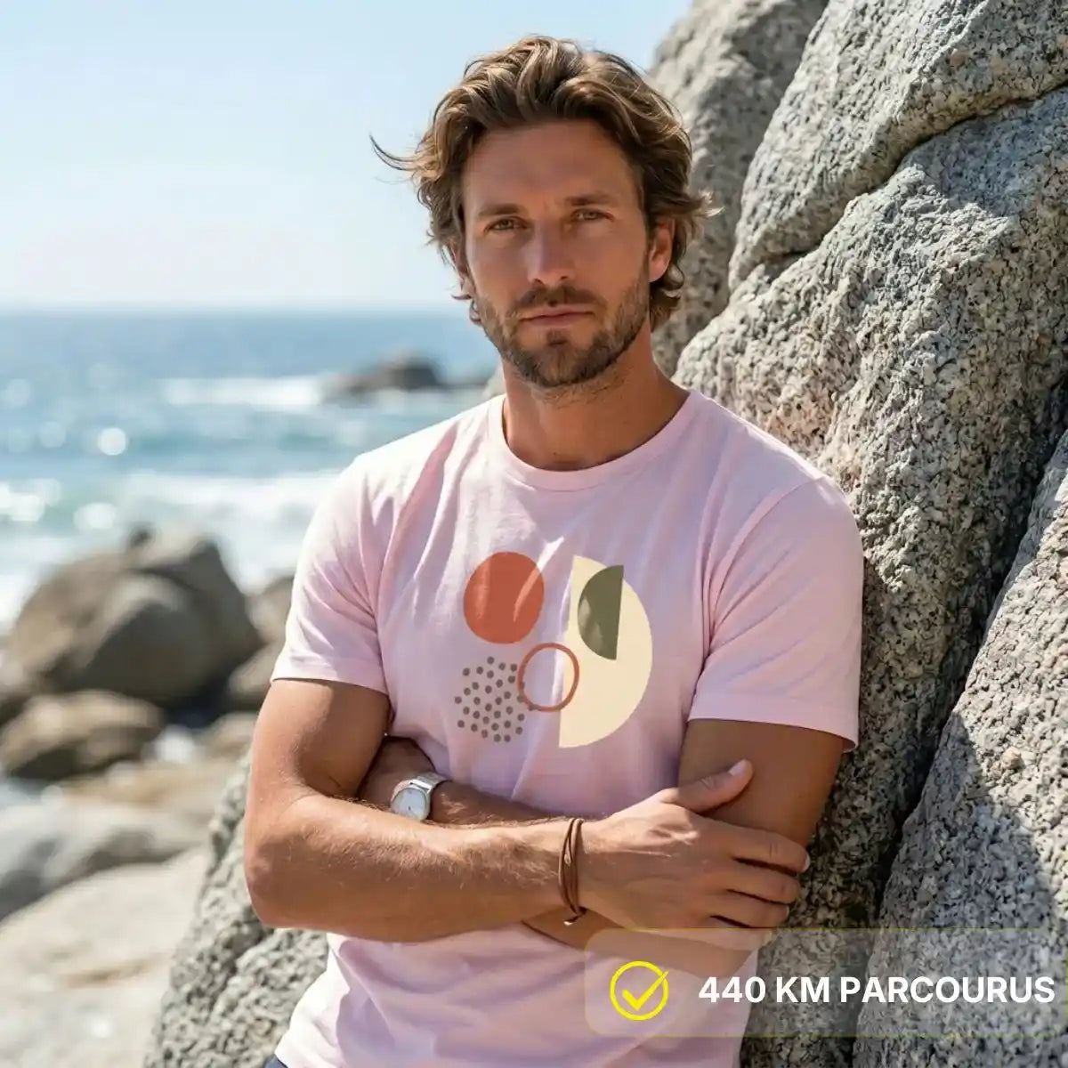 T-shirt Homme Rose clair | TERRA