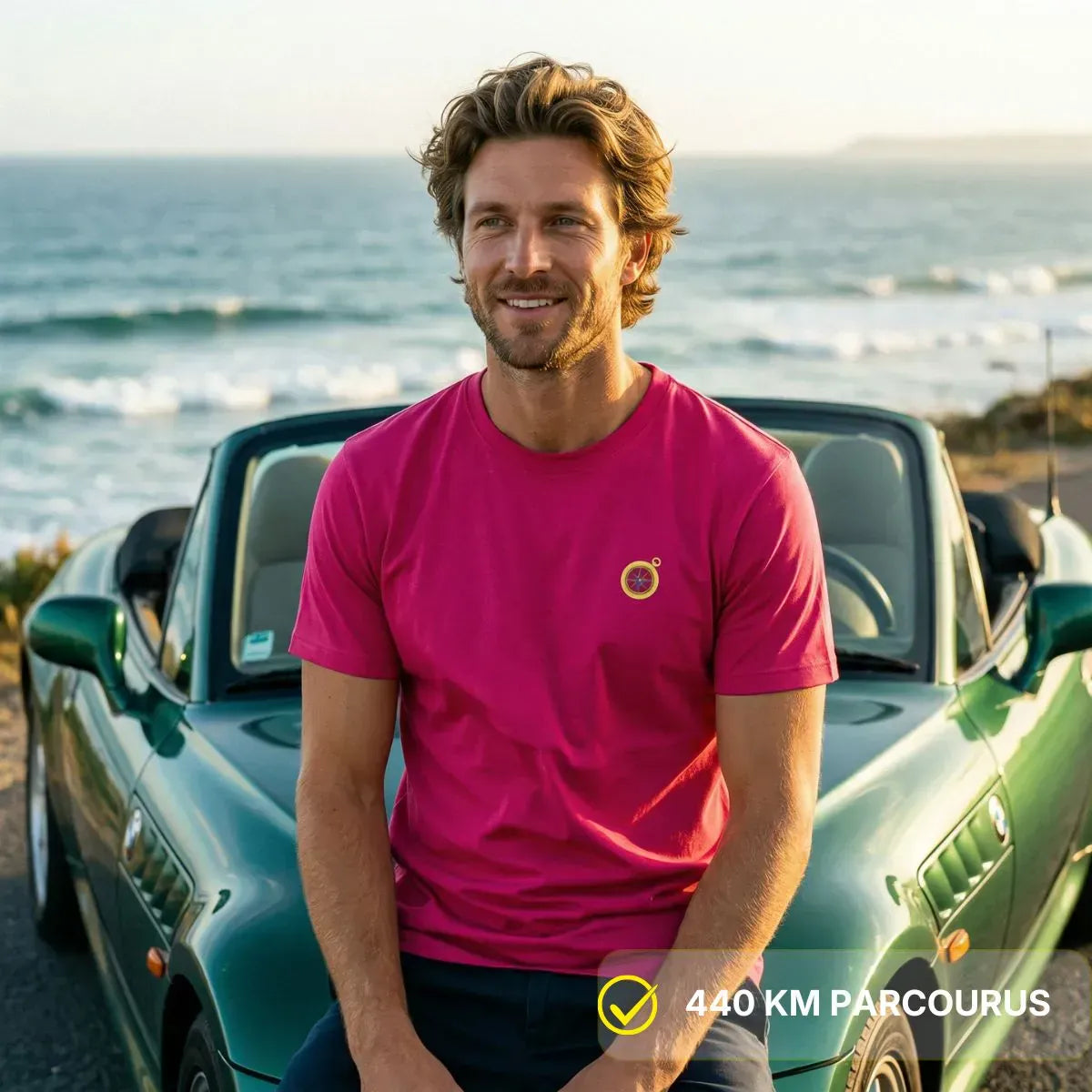 T-shirt Homme Rose Fuchsia | BOUSSOLE