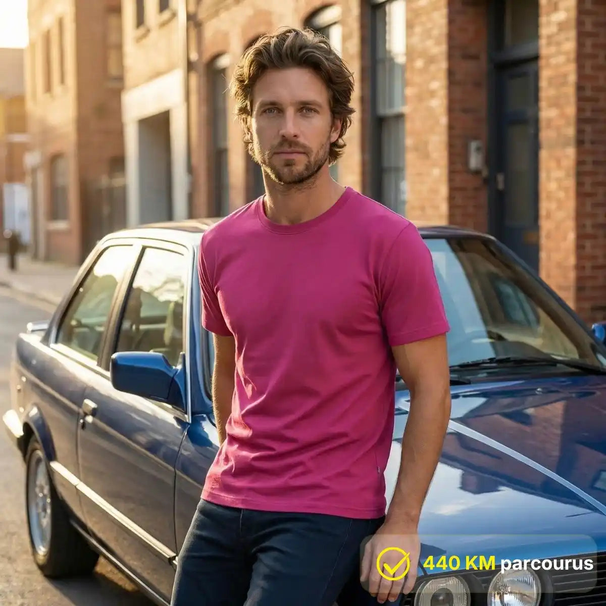 T-shirt Homme Rose | Fuchsia | Coton Bio