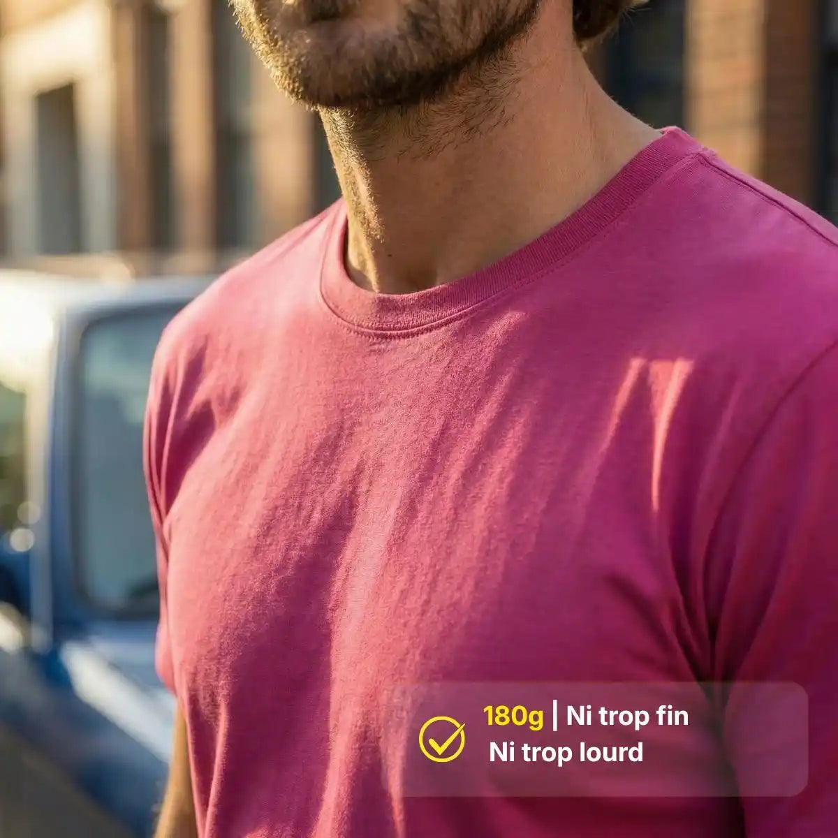 T-shirt Homme Rose Fuchsia | EVEIL