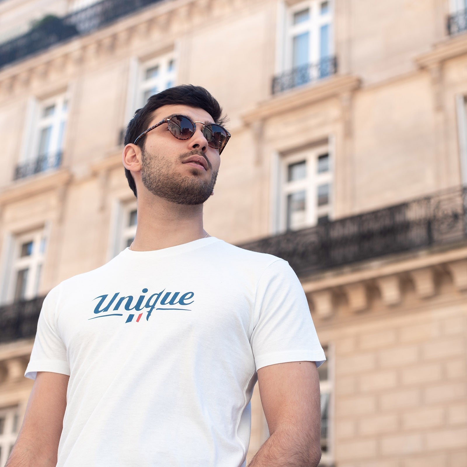 T-shirt coton homme à manche courte et col rond