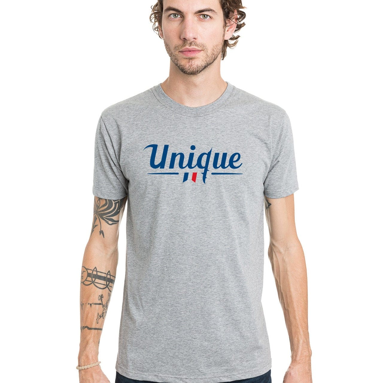 T-shirt coton homme à manche courte et col rond