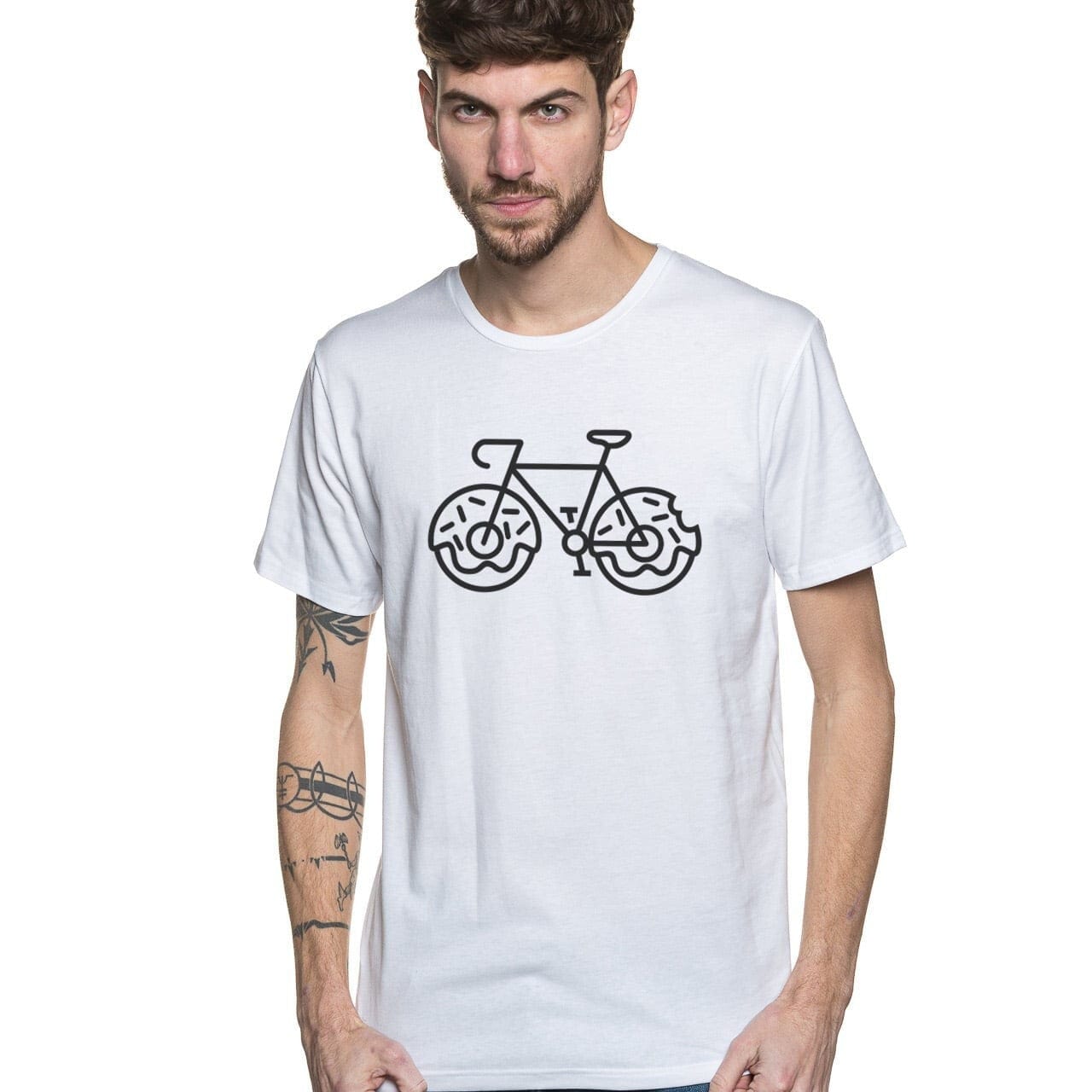 t shirt original pour homme blanc à manche courte en coton bio