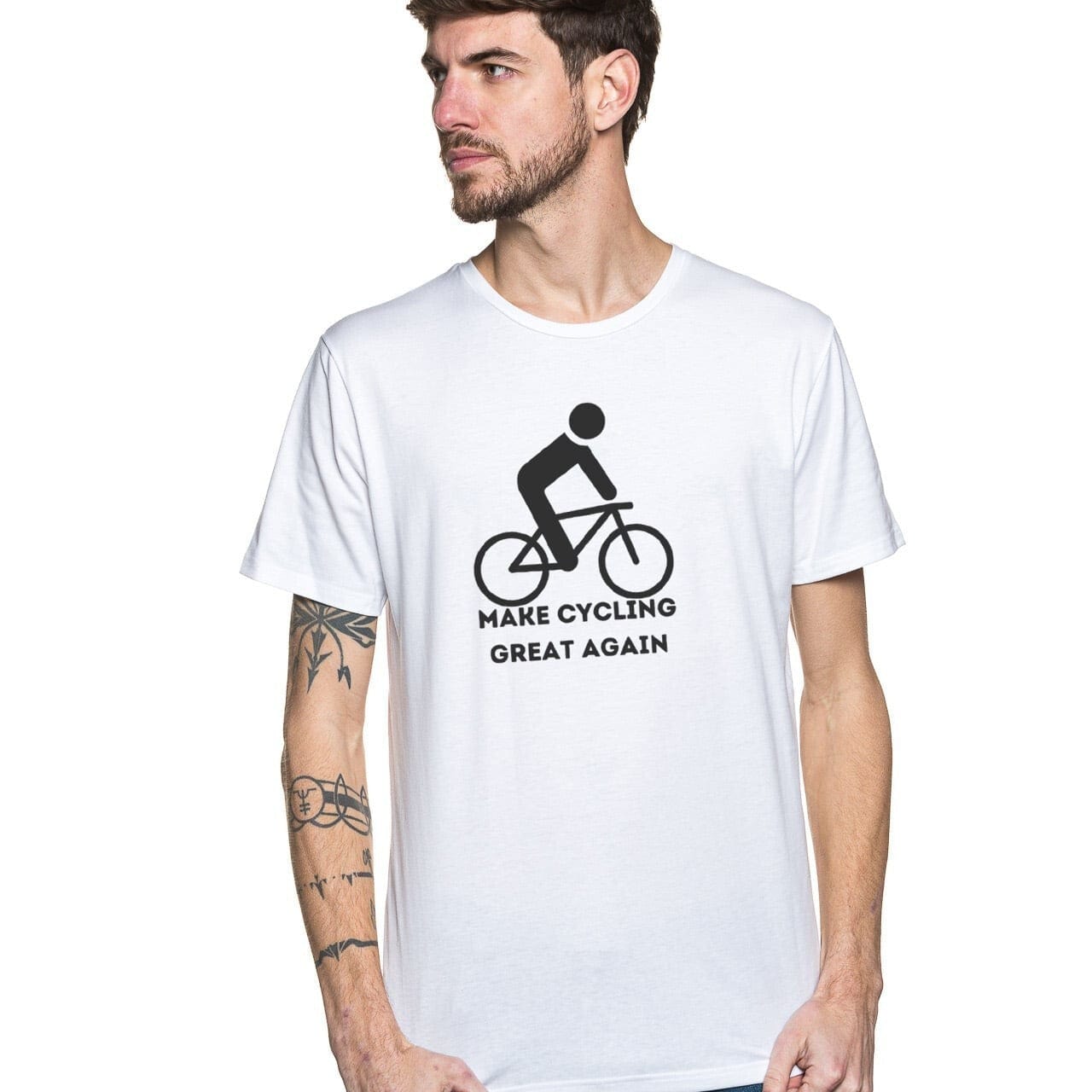 T-shirt original homme avec manche courte et col rond