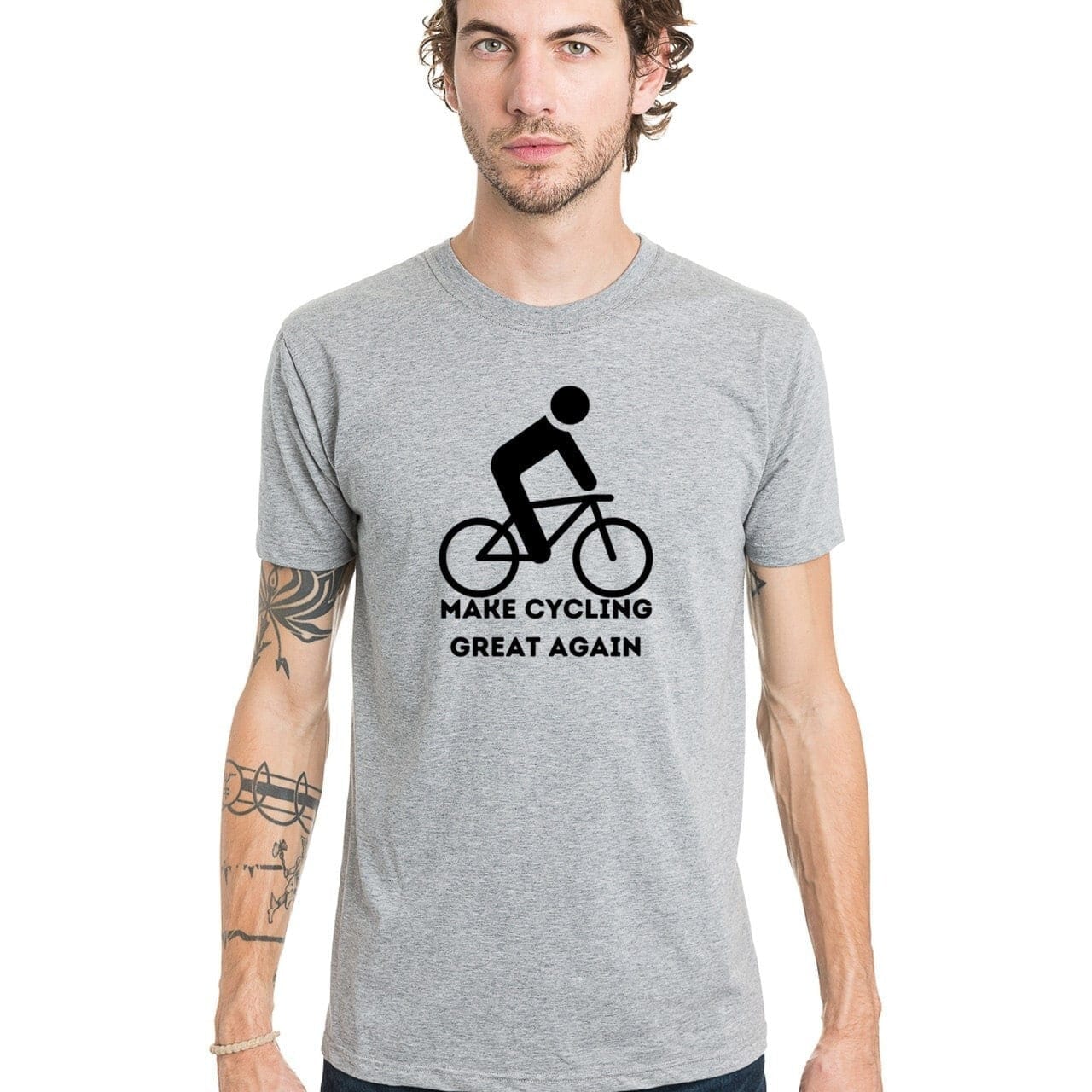 T-shirt original homme avec manche courte et col rond