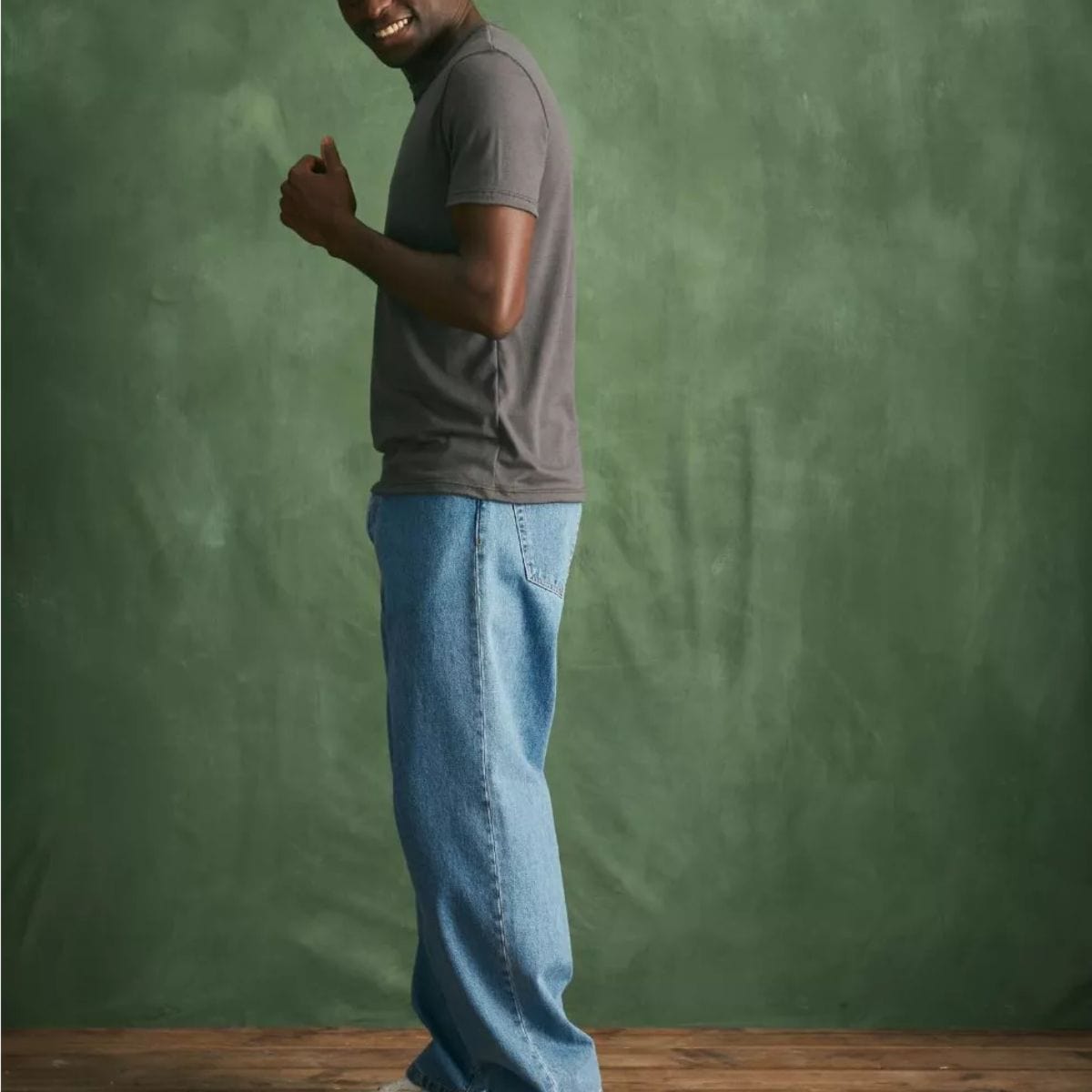 T-shirt laine mérinos Homme Gris