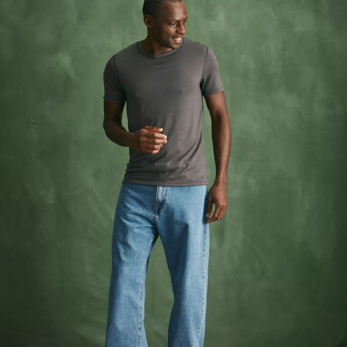 T-shirt laine mérinos Homme Gris