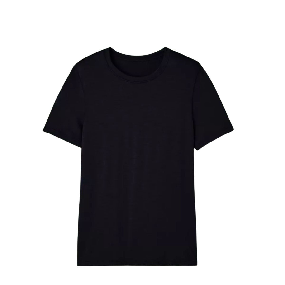 T-shirt laine mérinos Homme Noir