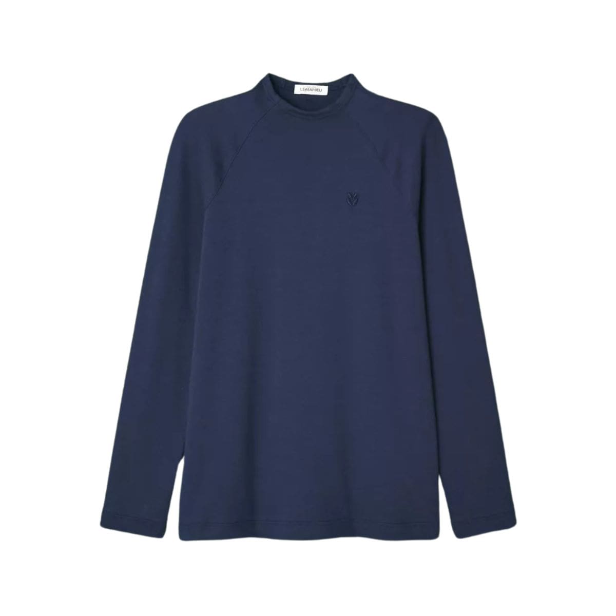T-shirt manche longue Col Homme Marine
