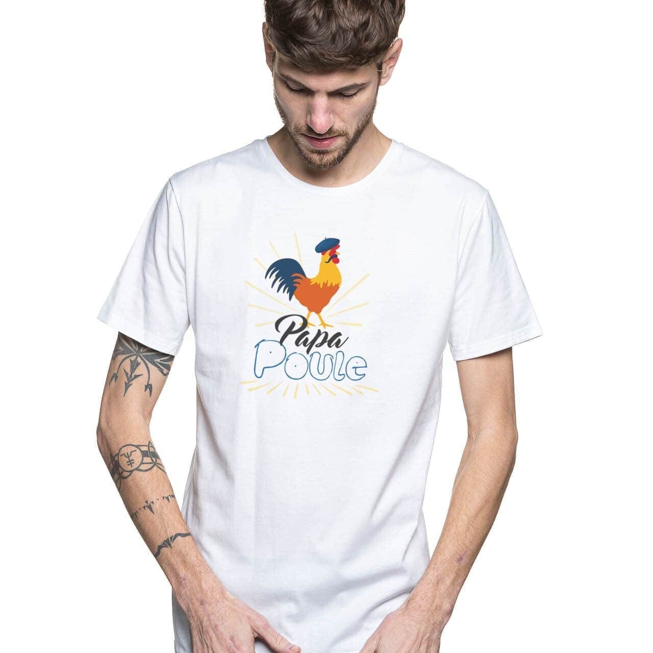 Papa Poule T Shirt, Cadeau Pour Papa, Cadeau Fête Des Pères