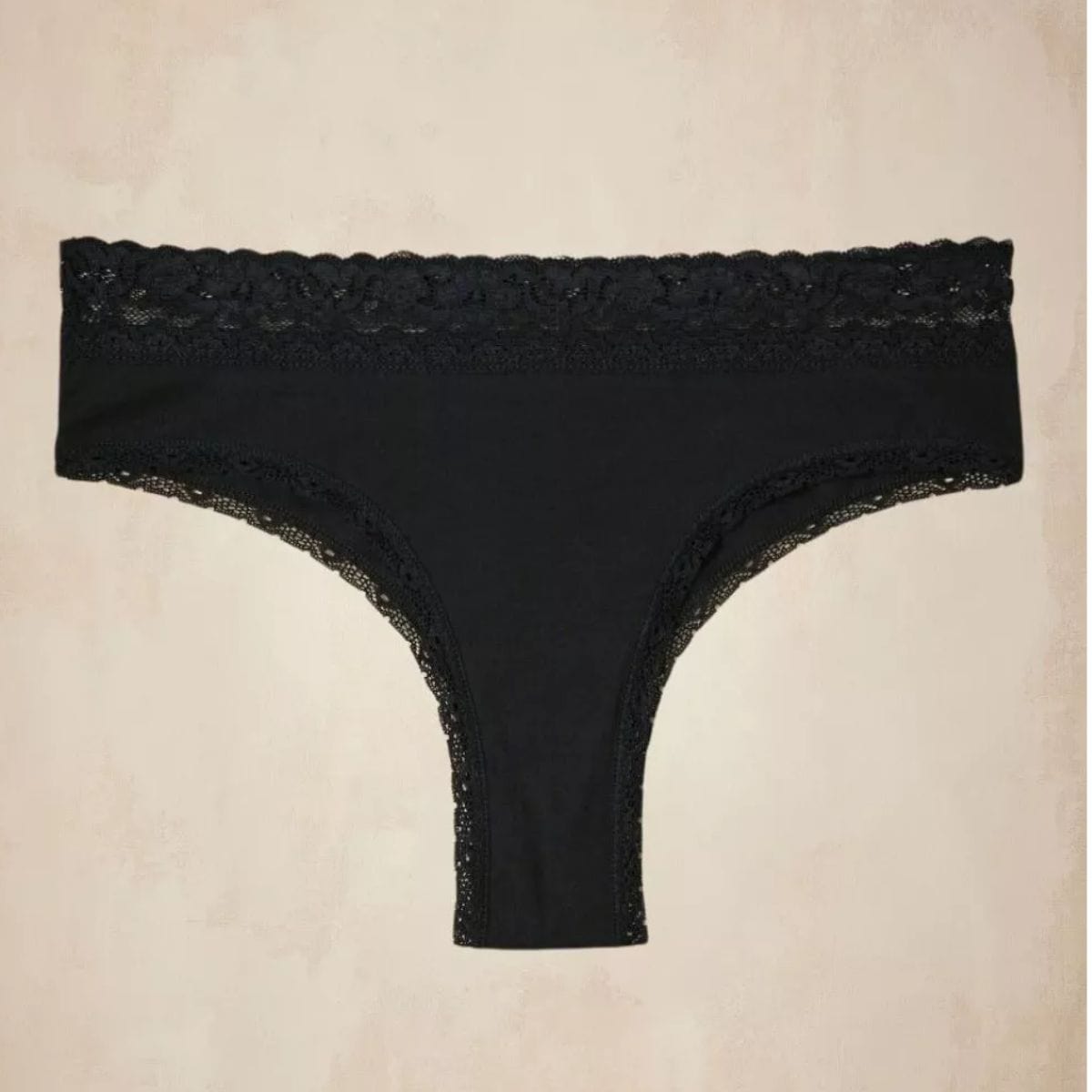 Tanga dentelle noir