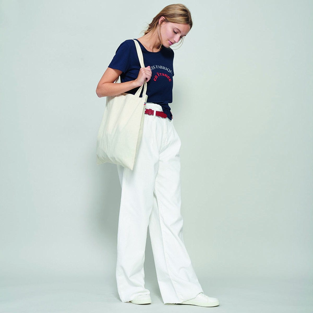 tote bag écru made in France pour femme