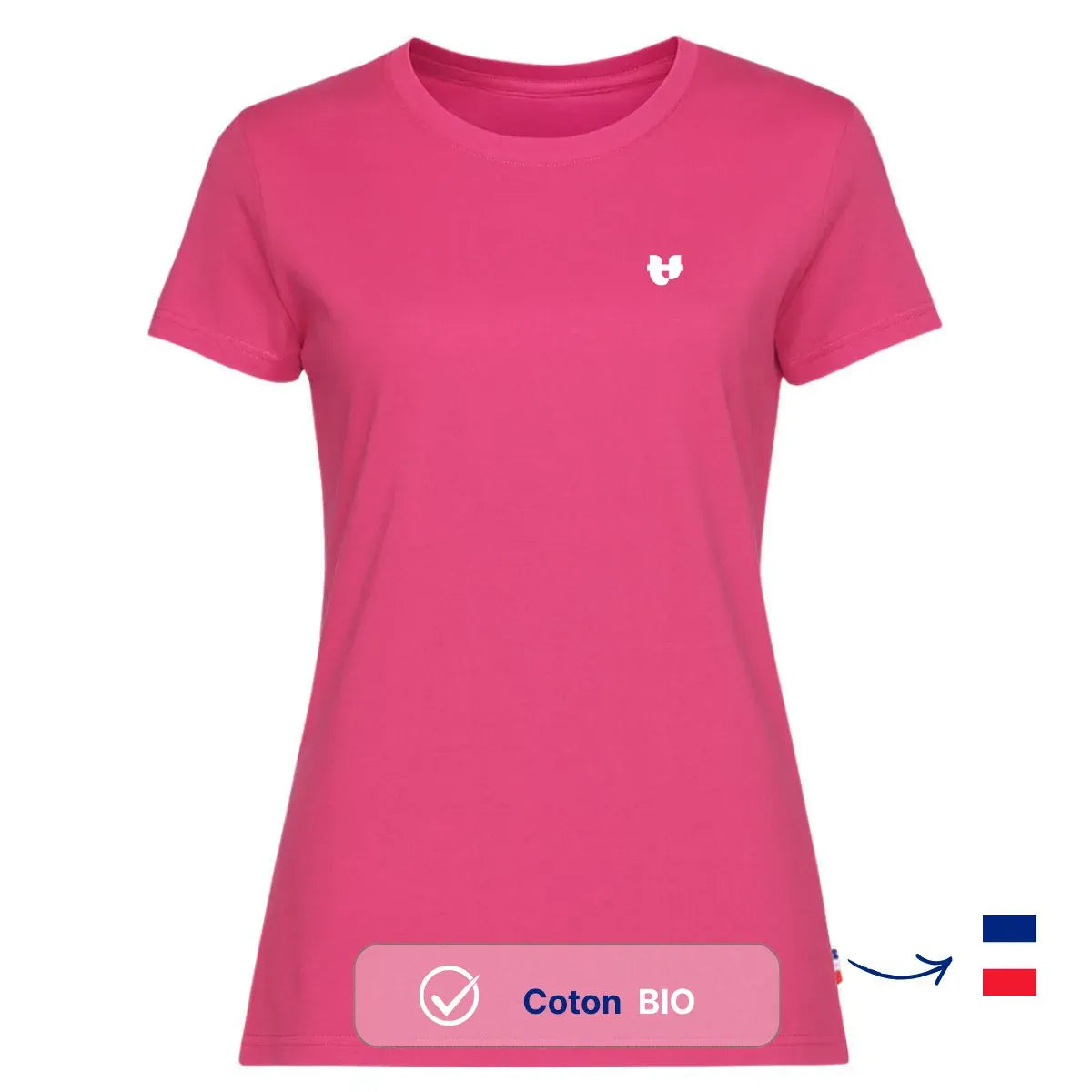 T-shirt femme rose | COEUR TEMP