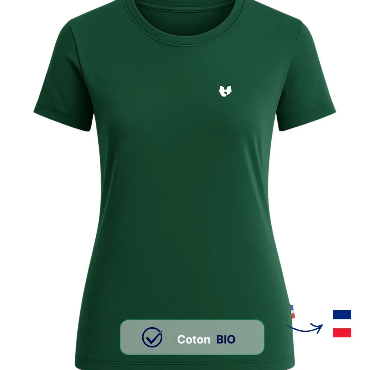 T-shirt femme vert | COEUR TEMP