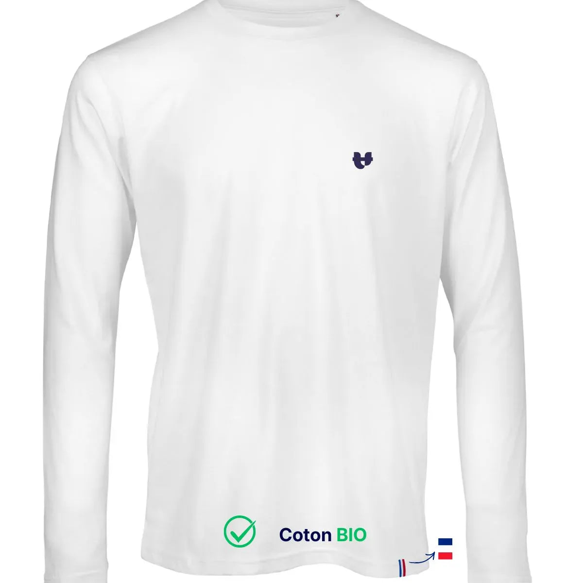 T shirt manche longue Blanc | Coeur TEMP