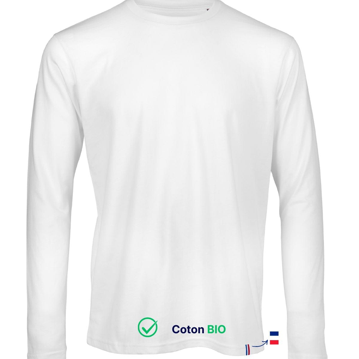 T shirt manche longue blanc | PALABA TEMP