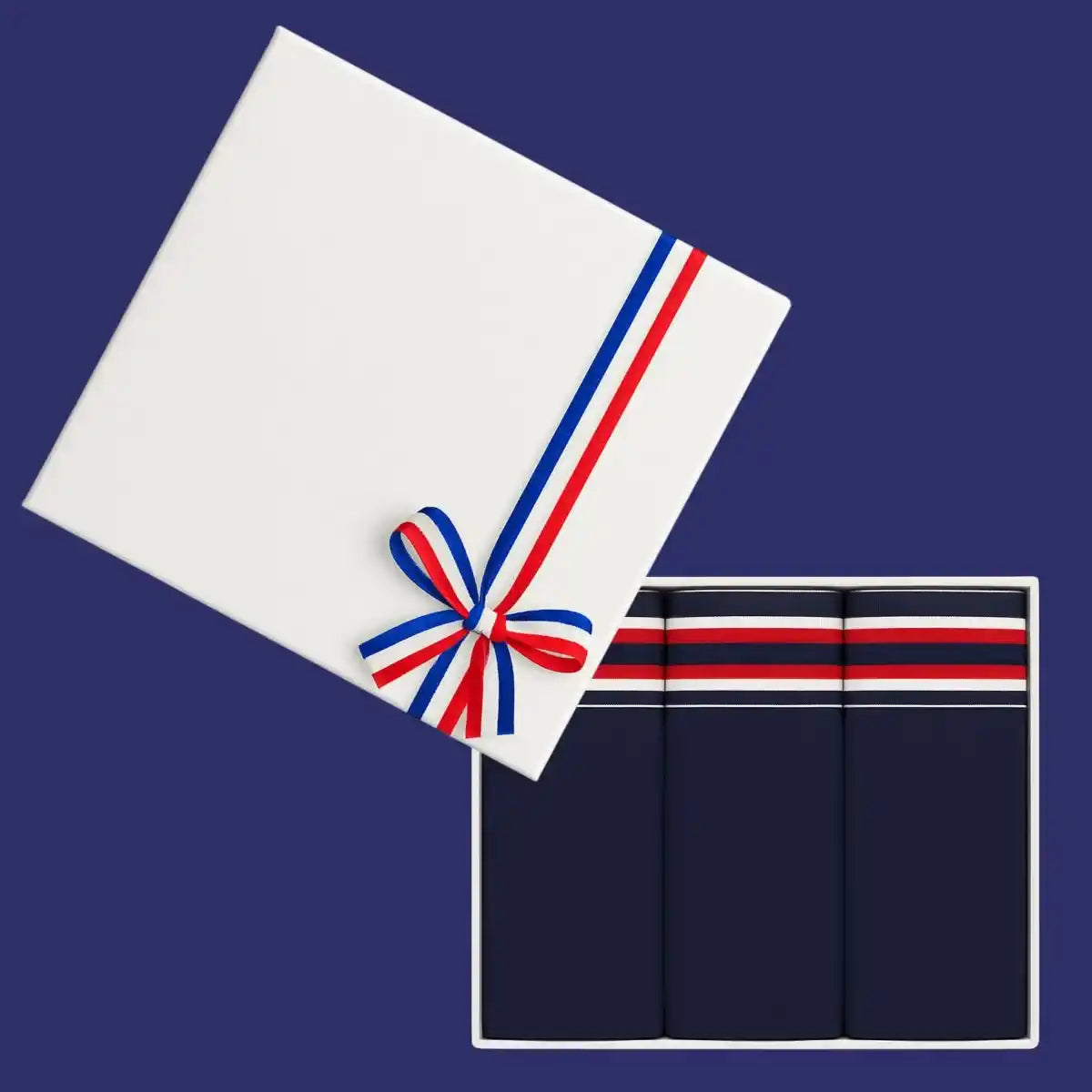 coffret cadeau homme Noel boxer bleu marine