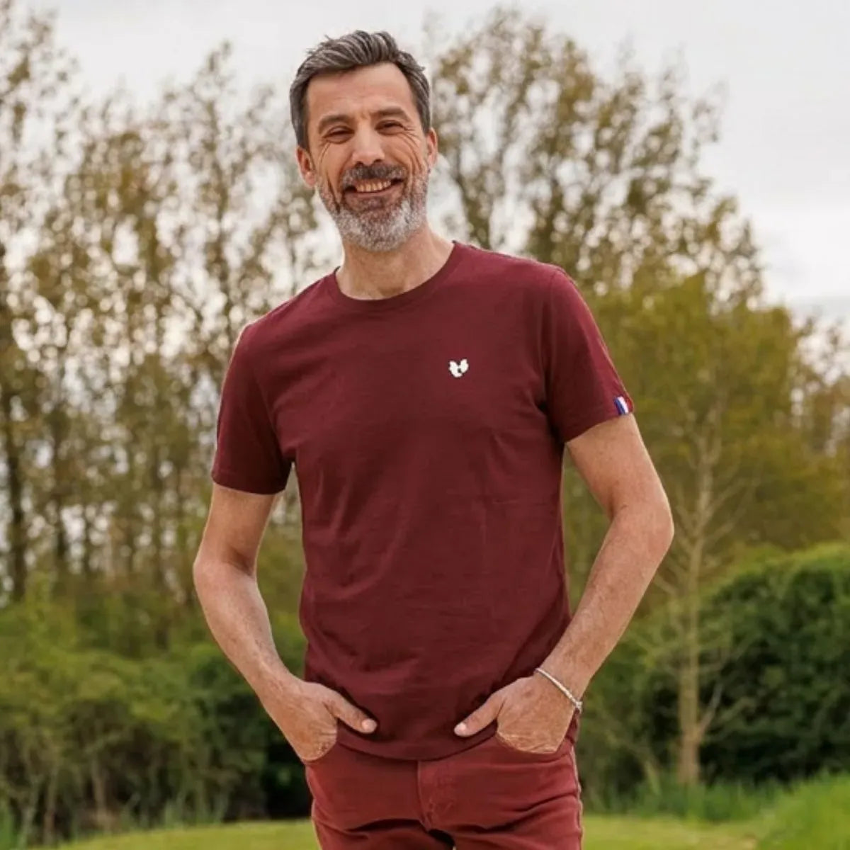 T-shirt Homme Bordeaux | COEUR TEMP