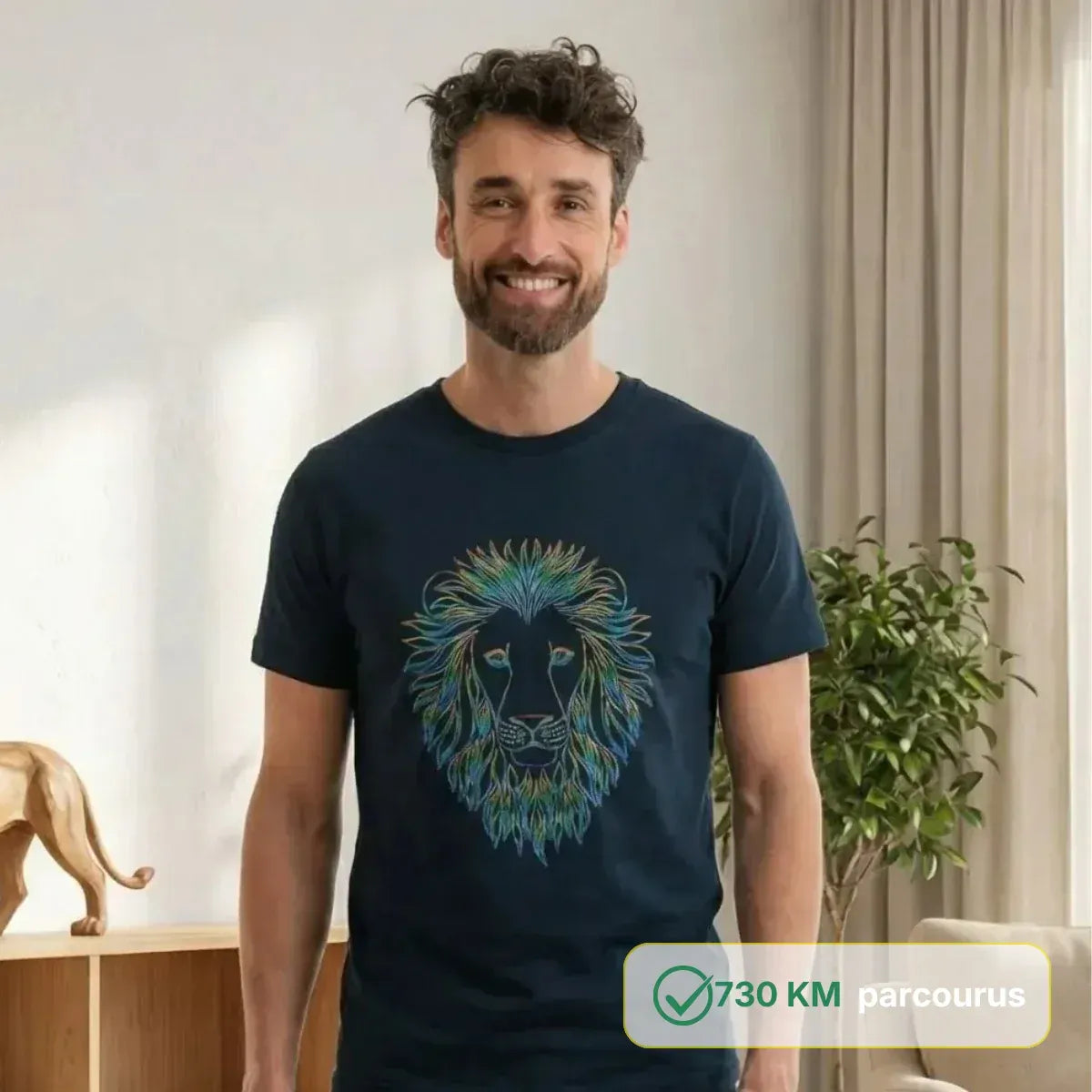 T-shirt Homme Bleu | Lion