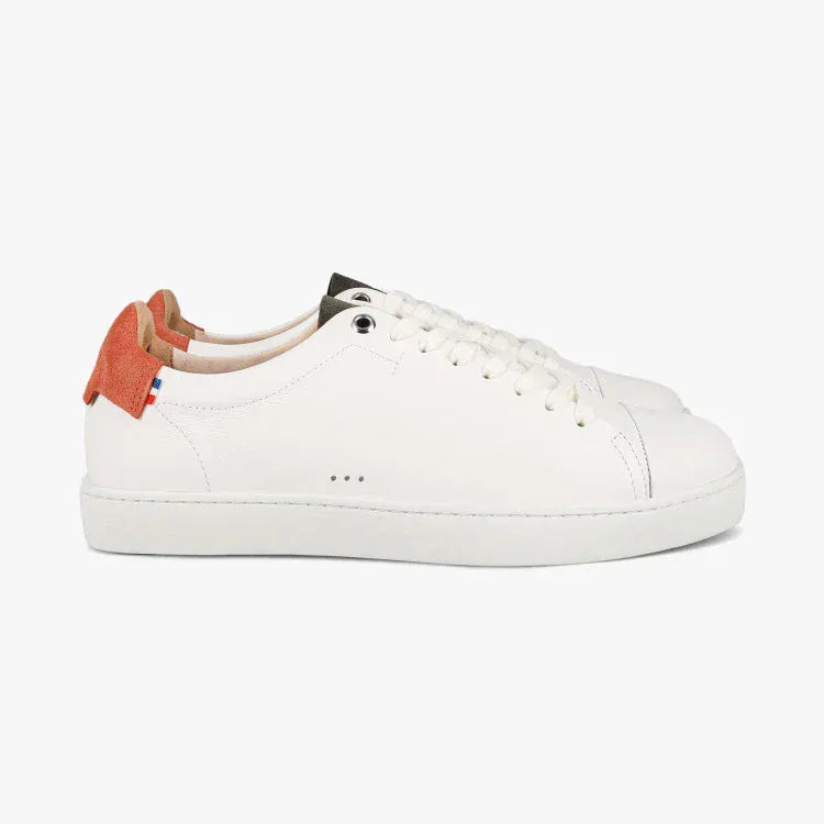 Basket française Abelia Blanc Orange Kaki