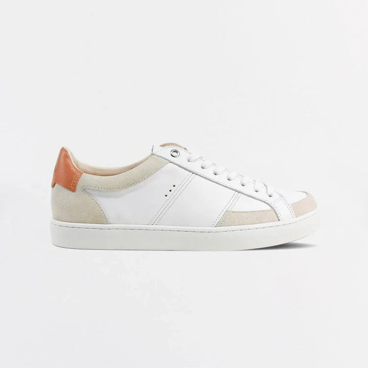 Basket française Hiba Blanc Beige