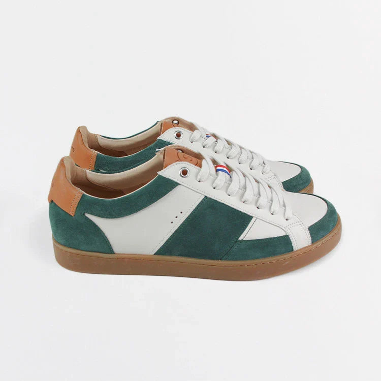 Basket française Hiba Crème Vert