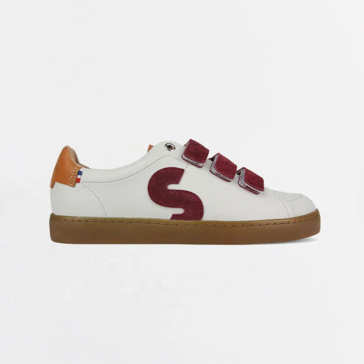 Basket française Spiréa Crème Bordeaux