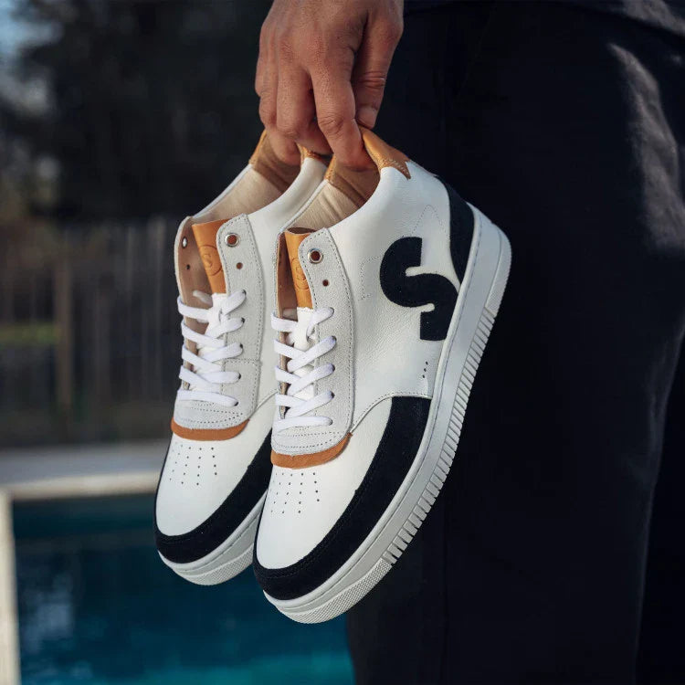 Basket française Sureau Blanc Noir