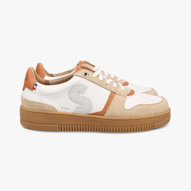 Basket Belis Blanc Beige