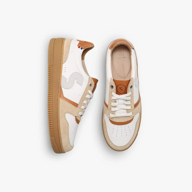 Basket Belis Blanc Beige