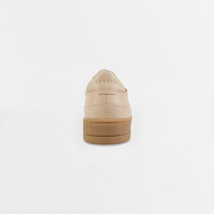 Basket cuir française Belis Blond