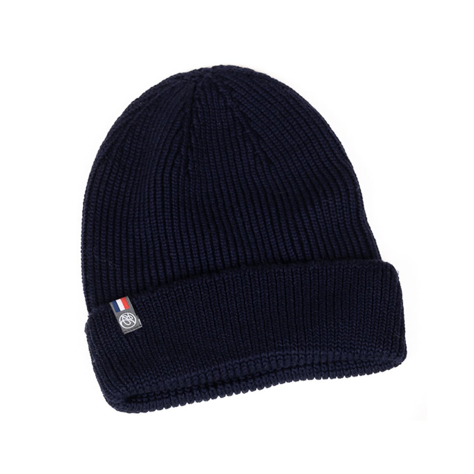 Bonnet pour femme en laine bleu marine