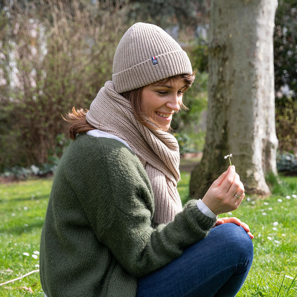 Bonnet Femme Beige