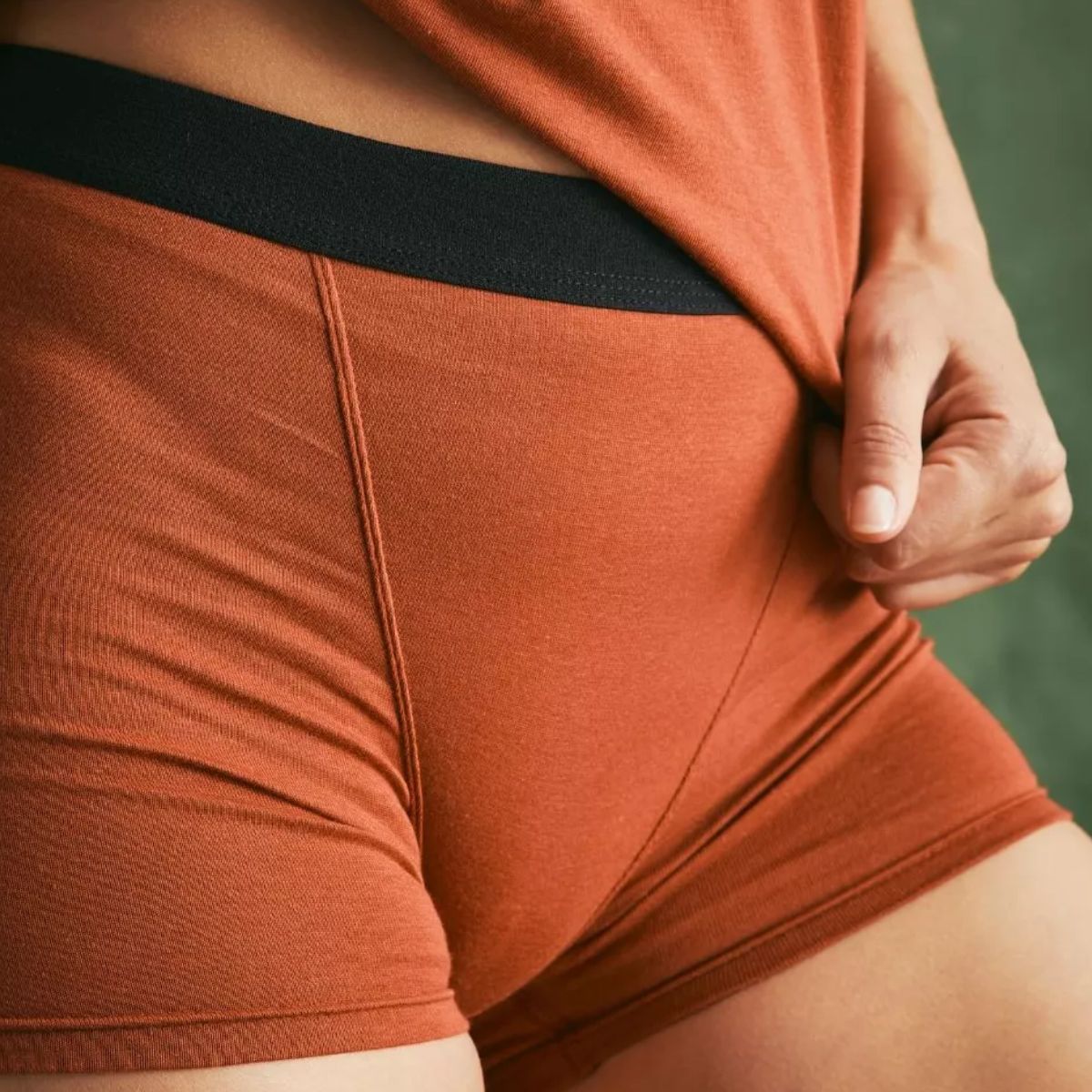 Boxer coton femme Terracotta