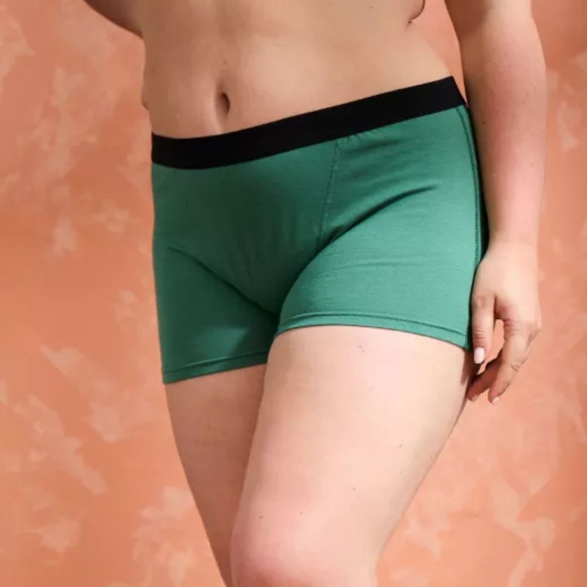 Boxer coton femme Vert