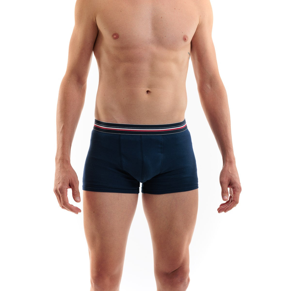 Le boxer homme bleu marine en coton bio