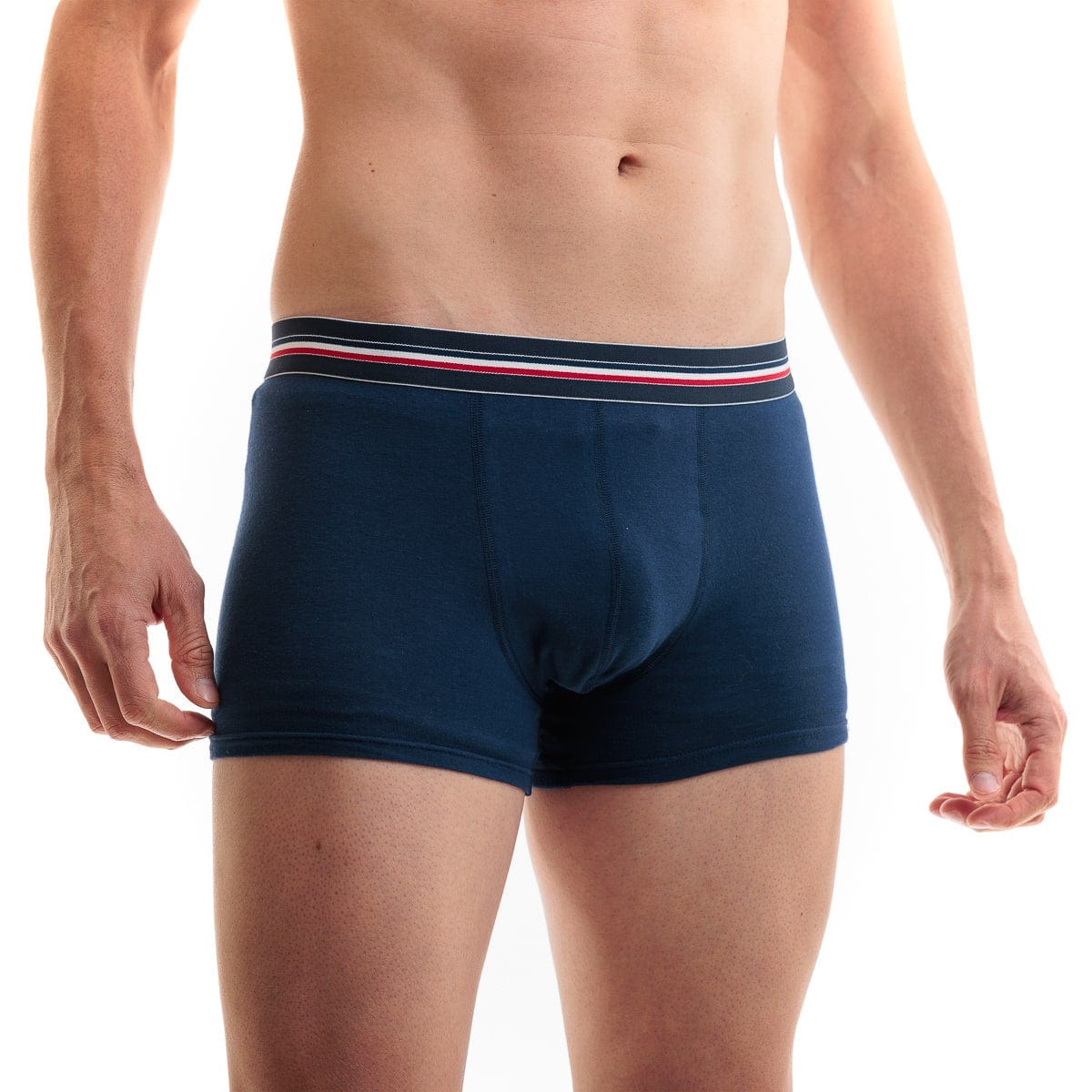 Le boxer homme bleu marine en coton bio
