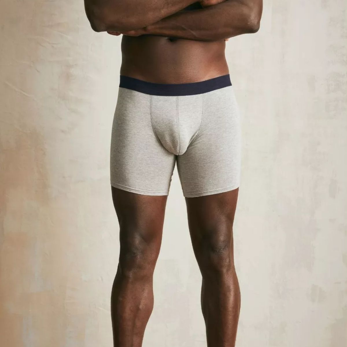 Boxer long homme gris