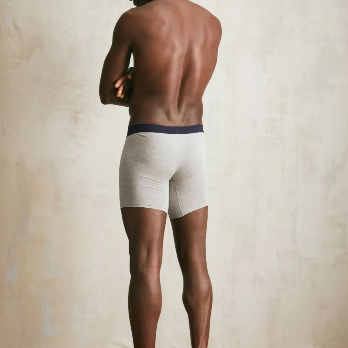 Boxer long homme gris