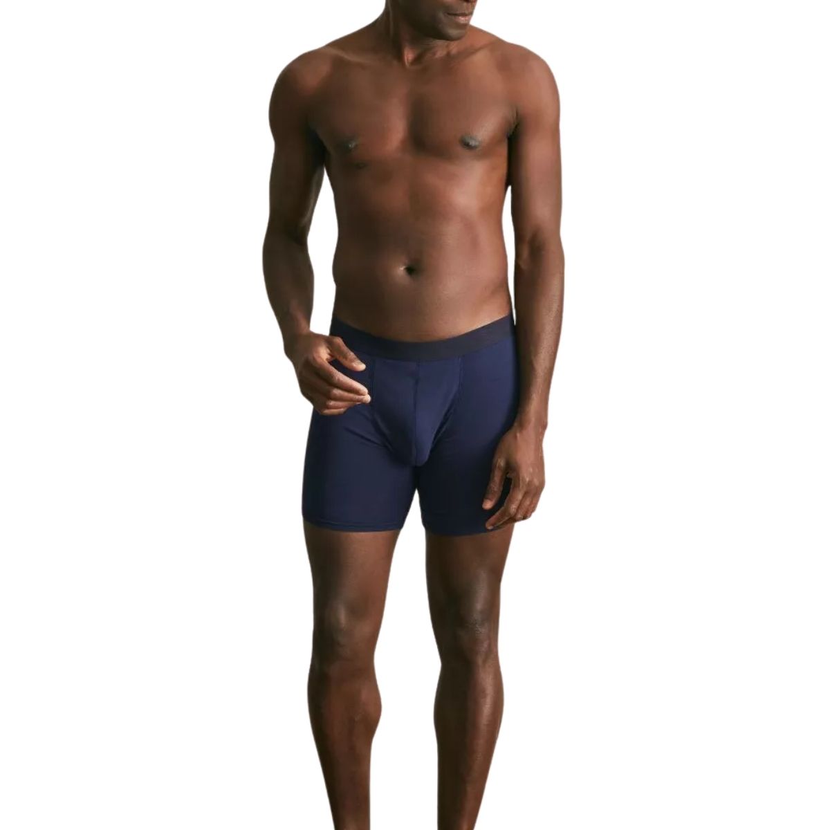 Boxer long homme marine