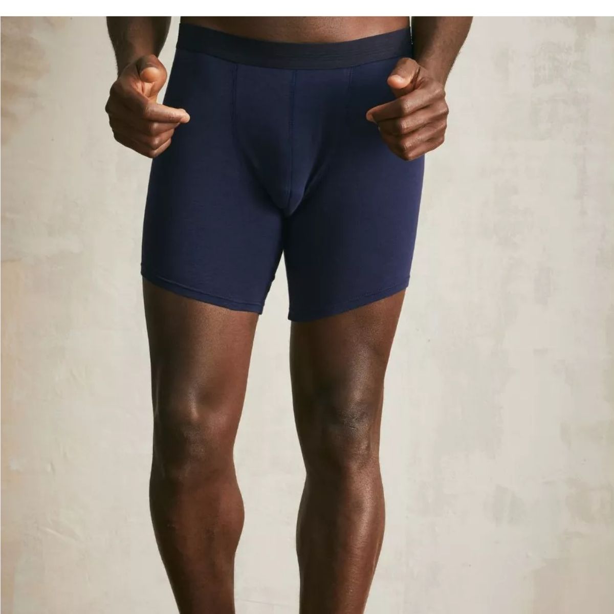 Boxer long homme marine