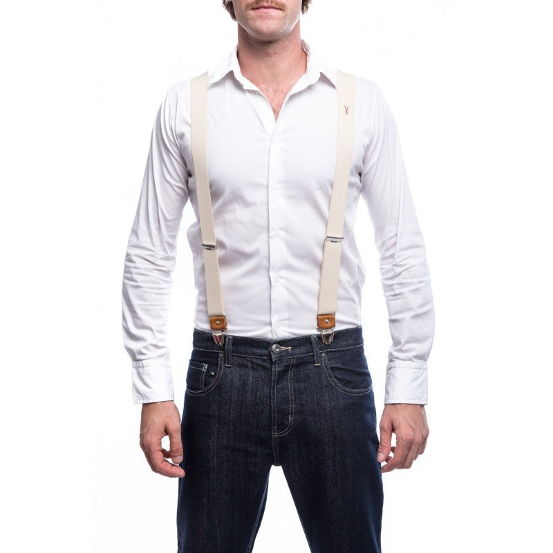 Bretelles hommes couleur Beige 