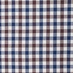 Carreaux Elégants Bleu Marine Blanc Marron - Tissu