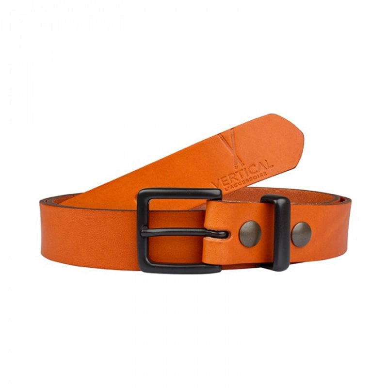 Ceinture cuir Camel homme avec boucle