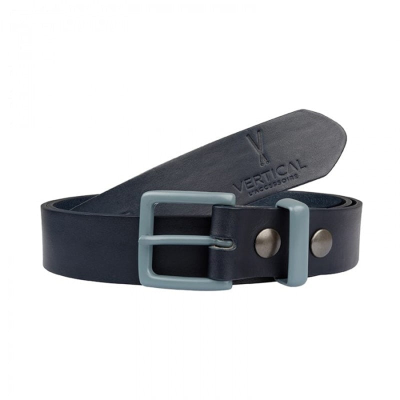 Ceinture cuir noir homme avec une boucle
