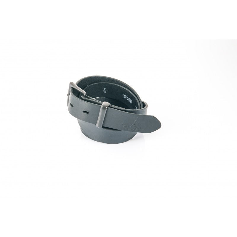 Ceinture cuir noir homme avec une boucle