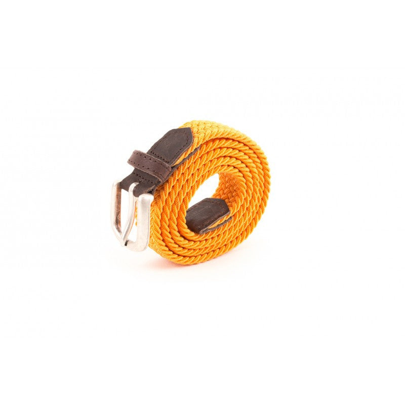 Ceinture tressée orange