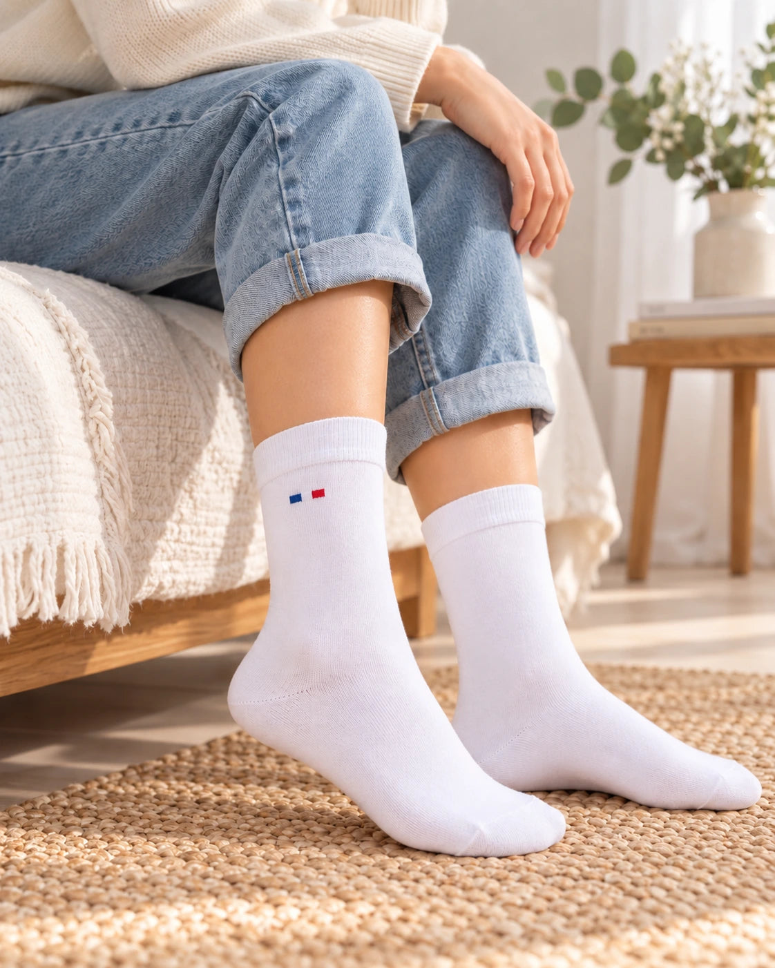 chaussette blanche francaise de profil comment les porter