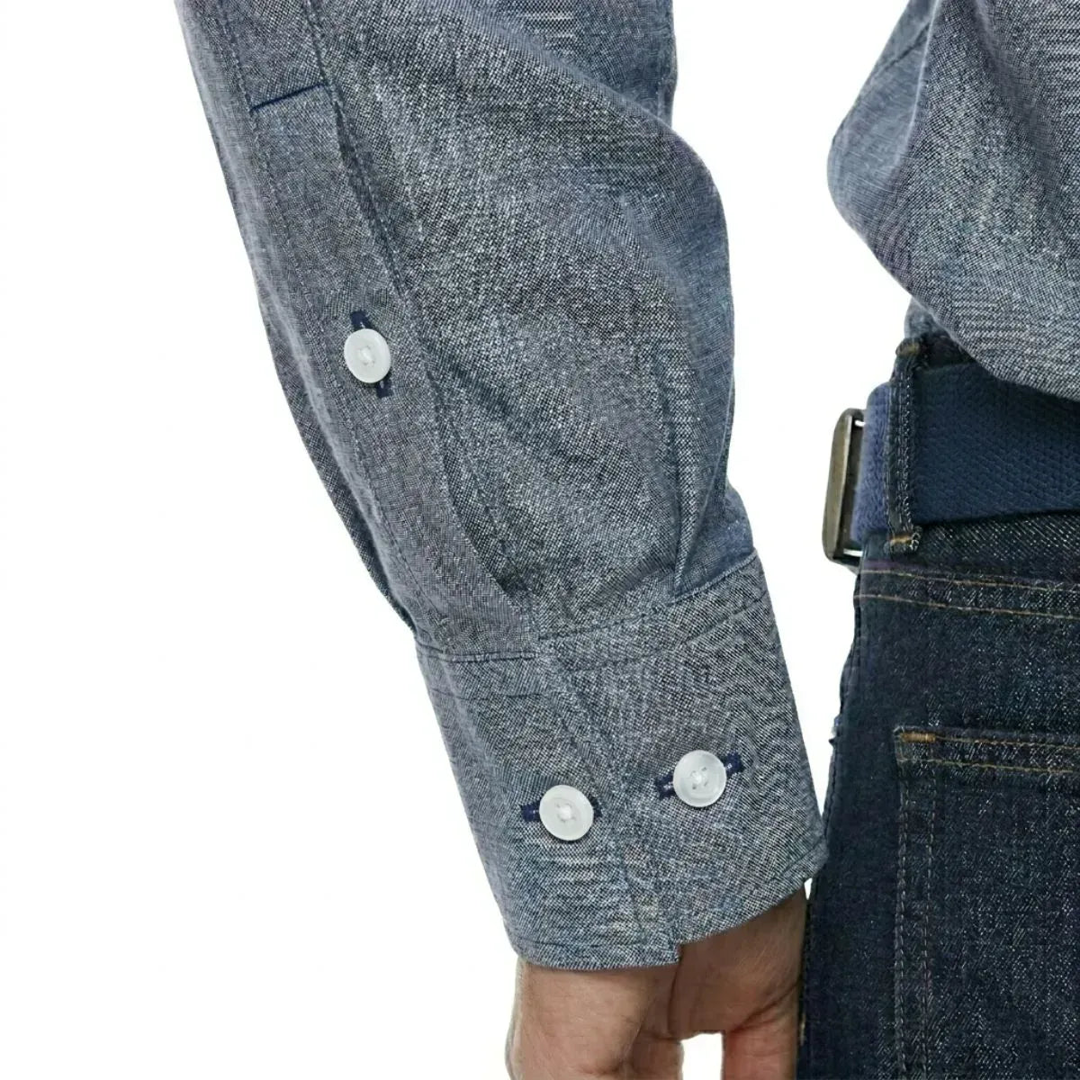 CHEMISE EN LIN BLEU | DENIM - Chemise française